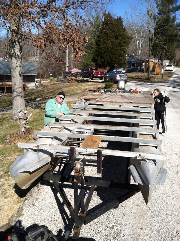 1986 Godfrey Pontoon Boat Rebuild