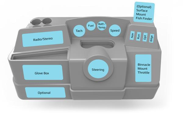 DeckMate Large Console Surface Parts