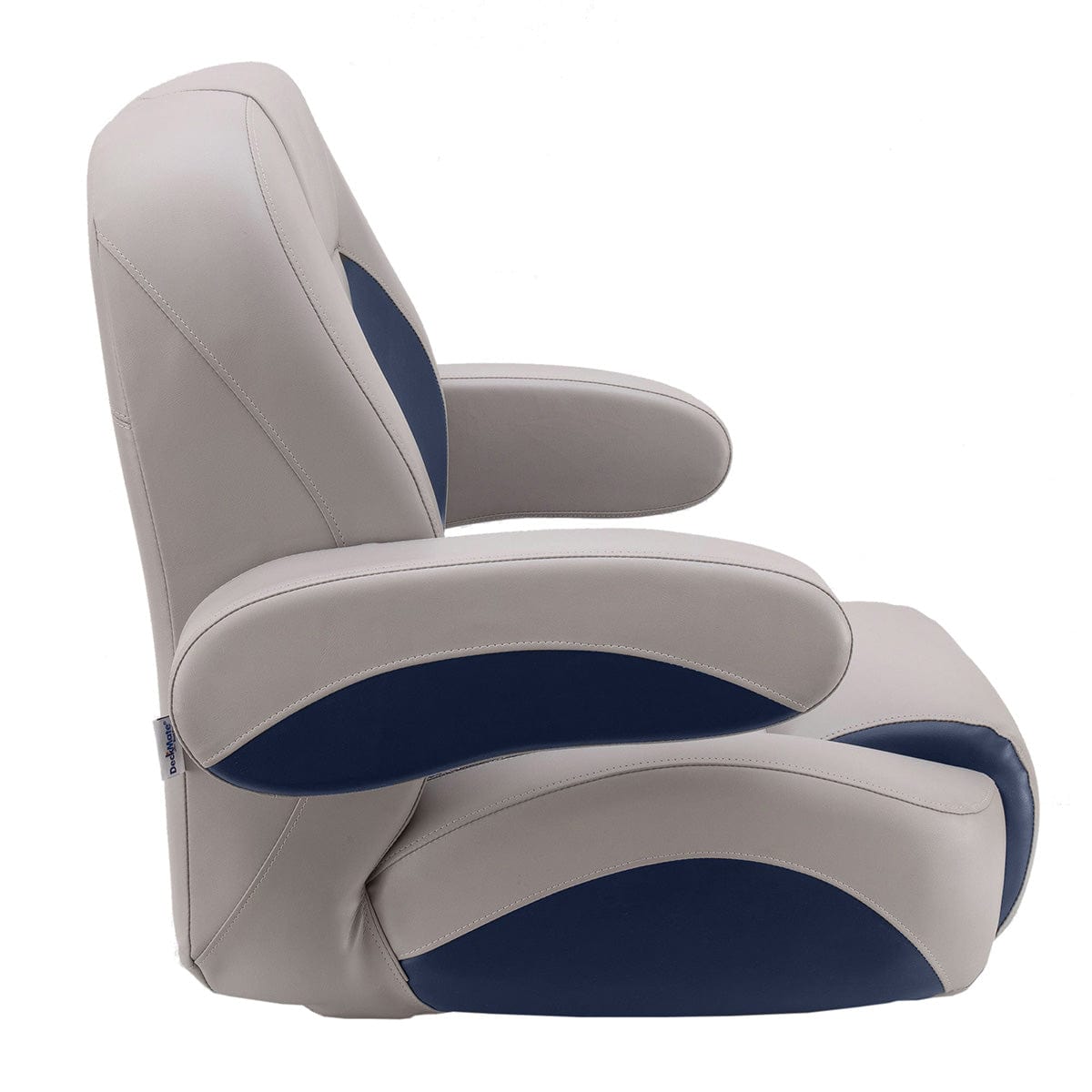 DeckMate Luxury Low Back Helm Chair profile #color_navy & gray