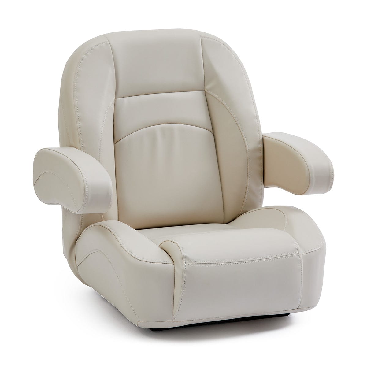 Pontoon Boat Helm Chair #color_ivory, tan & beige