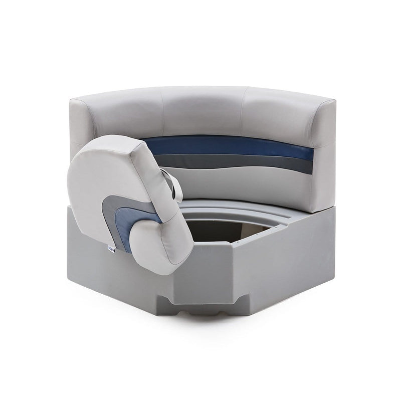 DeckMate Classic Corner Seat for Pontoon Open