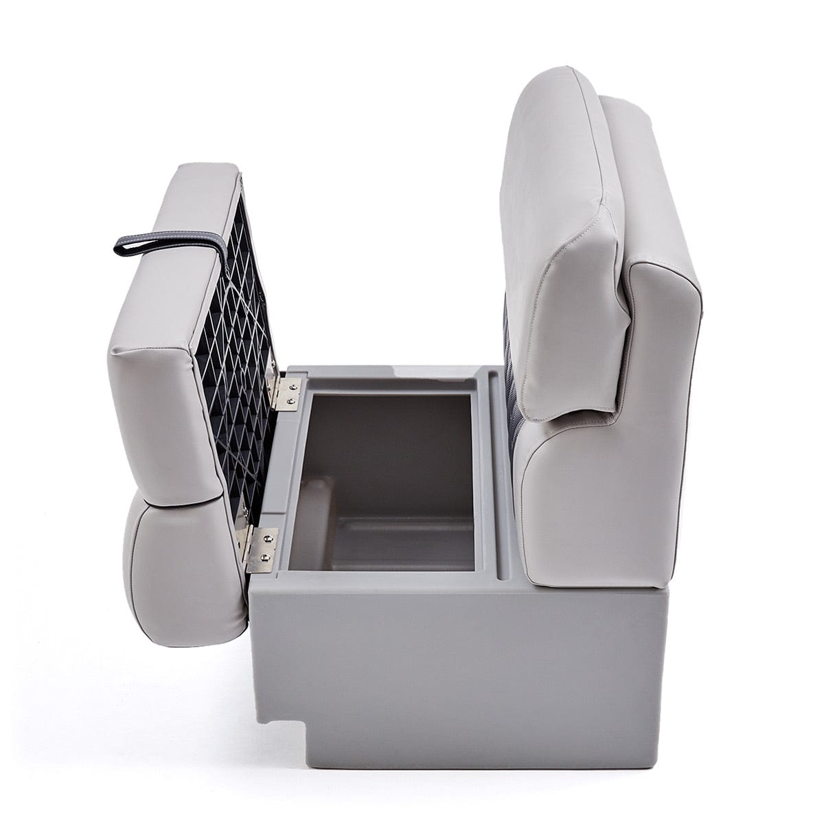 Pontoon Luxury Seat Collection Open #color_charcoal & gray