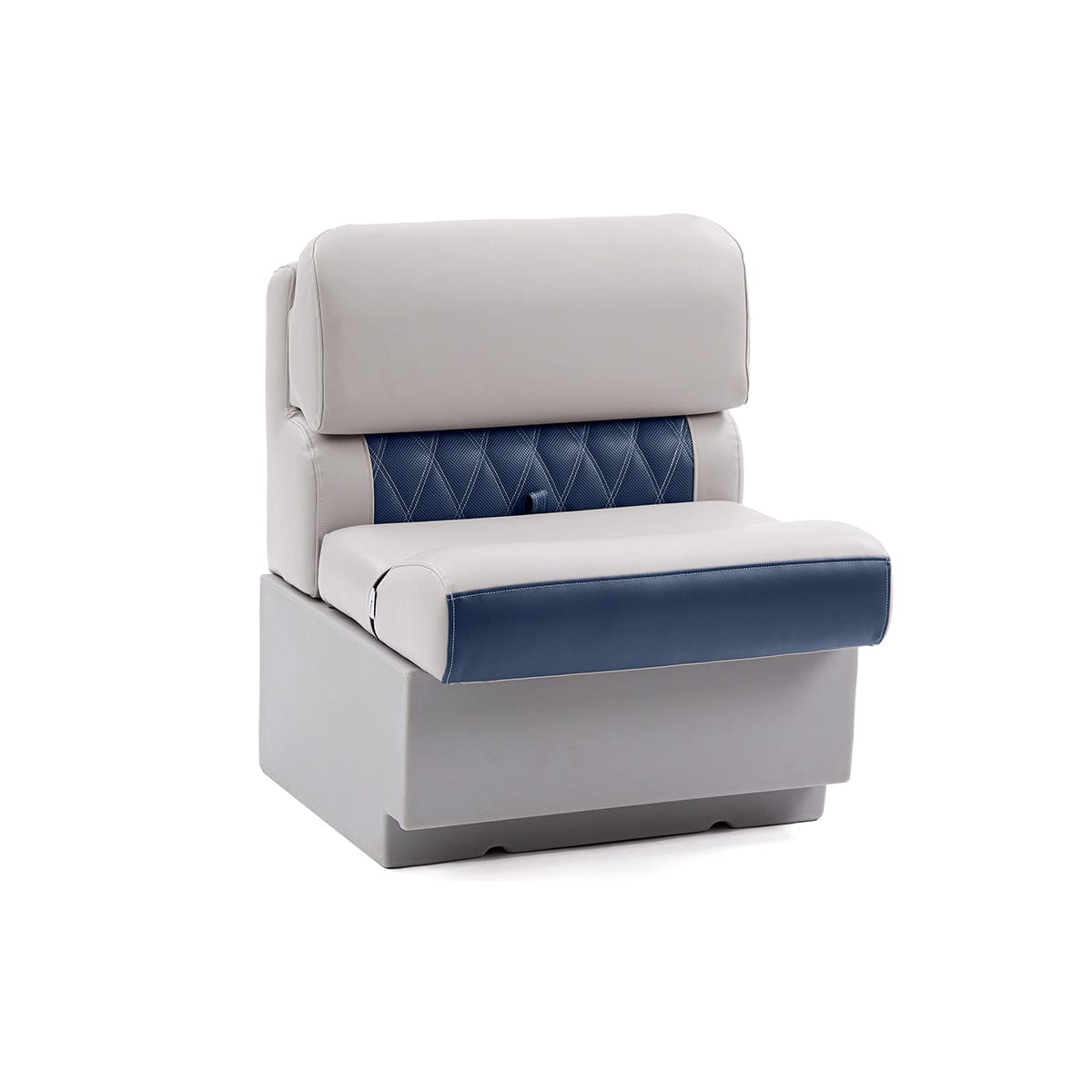 DeckMate Luxury Pontoon Bench #color_navy & gray