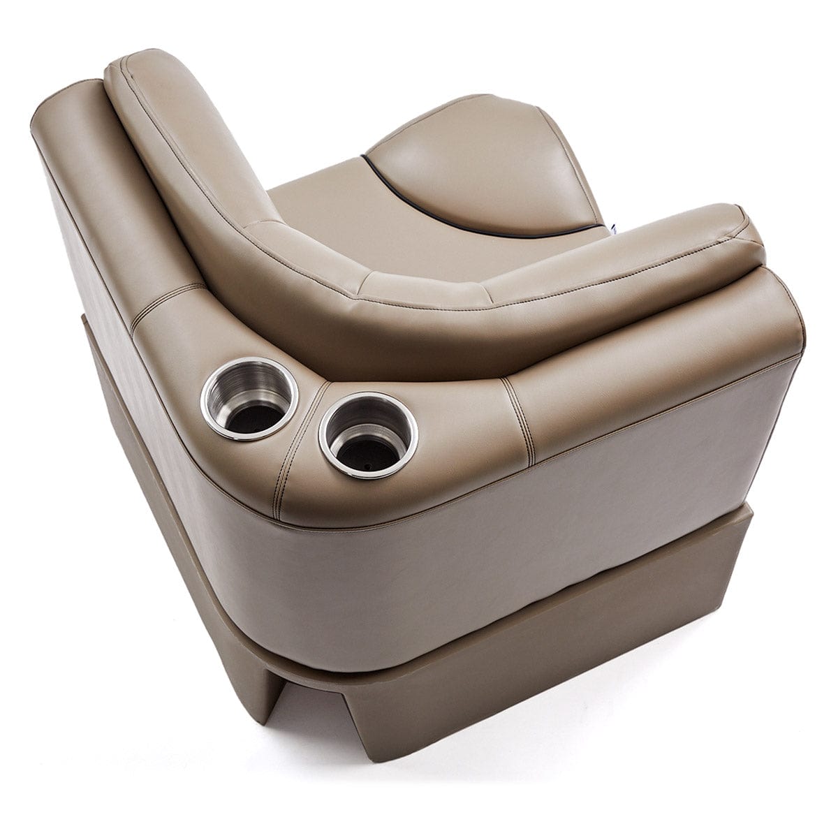 Pontoon Boat Seat Luxury Corner Seat Top #color_tan & beige