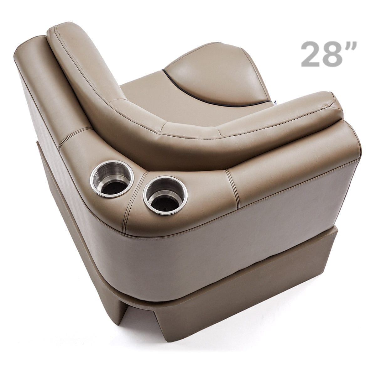 Pontoon Boat Seat Luxury Corner Seat top #color_tan & beige