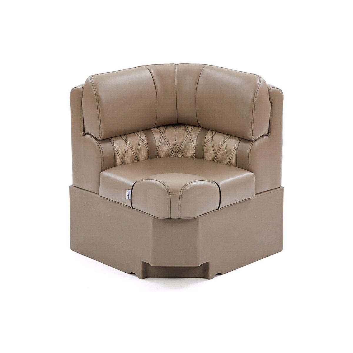 Pontoon Boat Seat Luxury Corner Seat Front #color_tan & beige