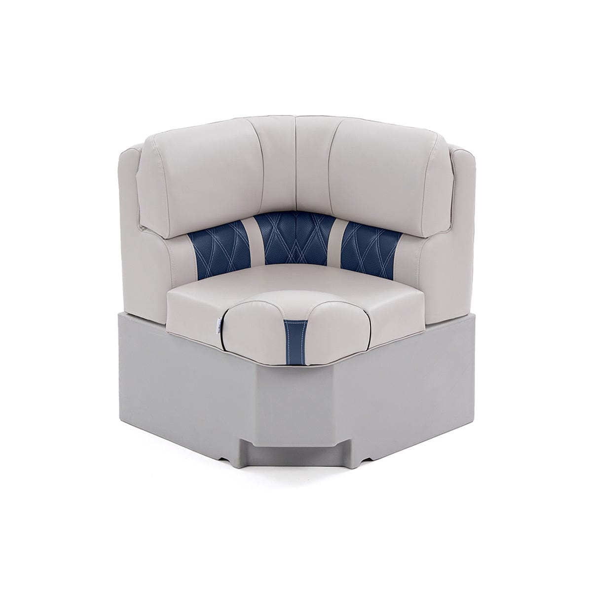 DeckMate Luxury Corner Seat #color_navy & gray