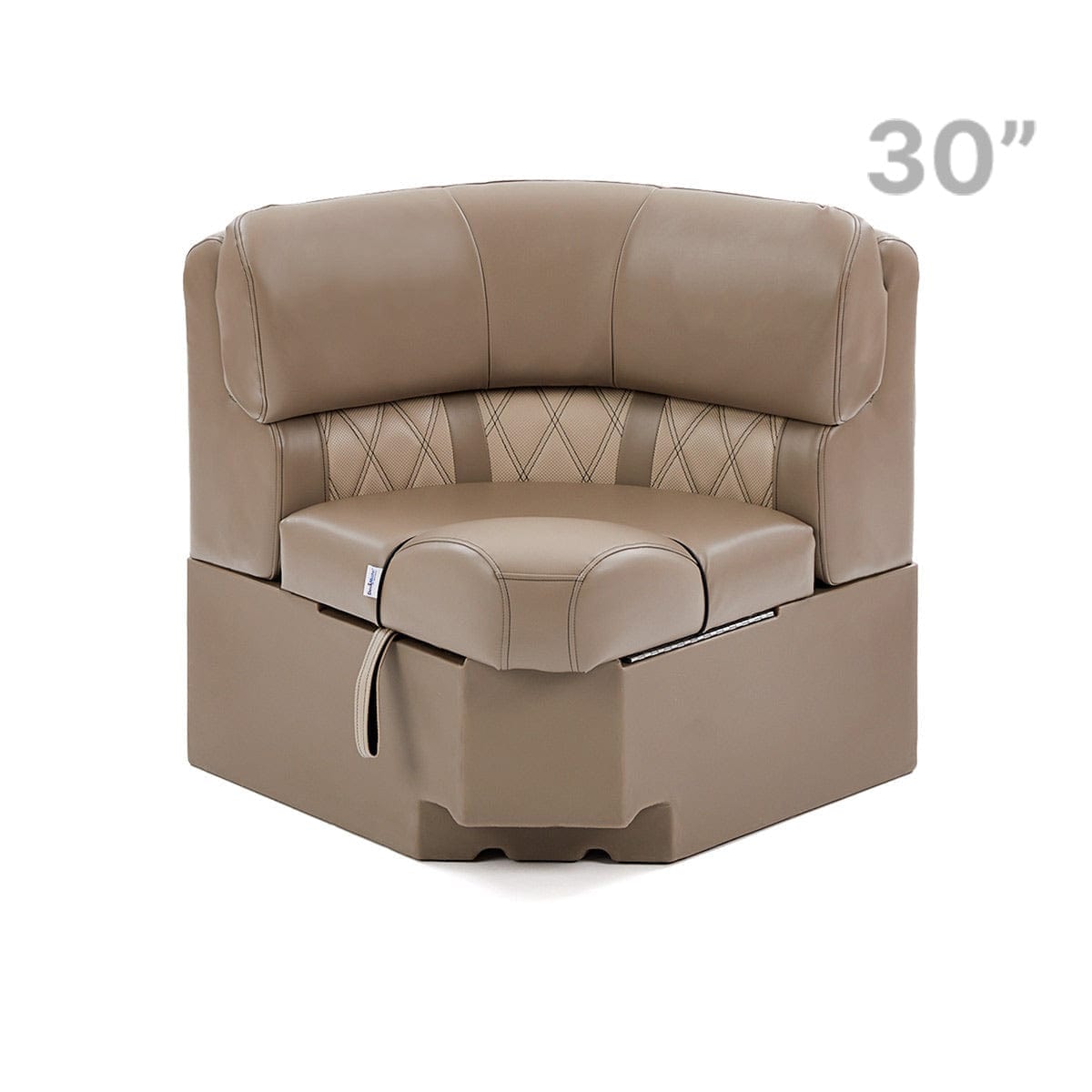 Pontoon Boat Seat Luxury Corner Seat Front #color_tan & beige