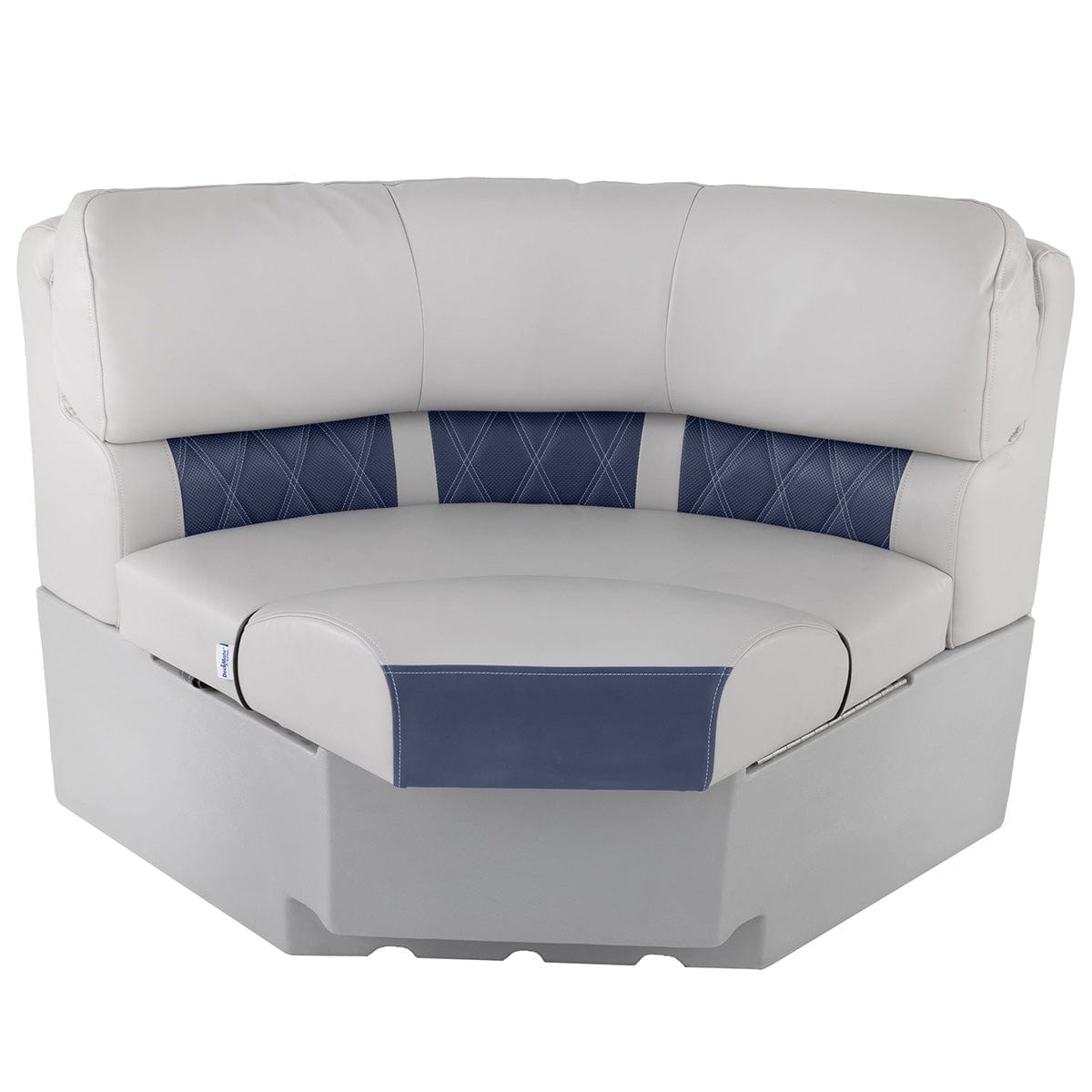 DeckMate Luxury Radius Corner Seat #color_navy & gray