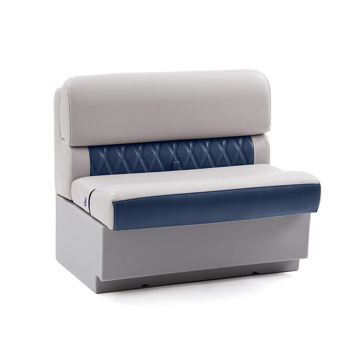 DeckMate Luxury Pontoon Bench Seat #color_navy & gray