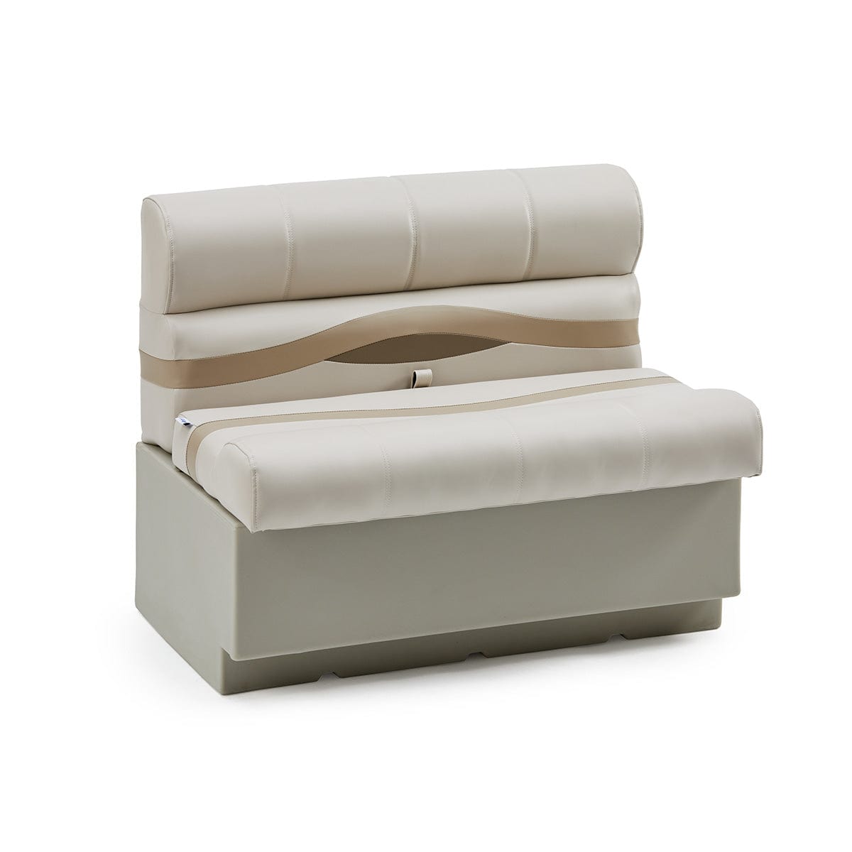 Pontoon Boat Bench Seat #color_ivory, tan & beige 