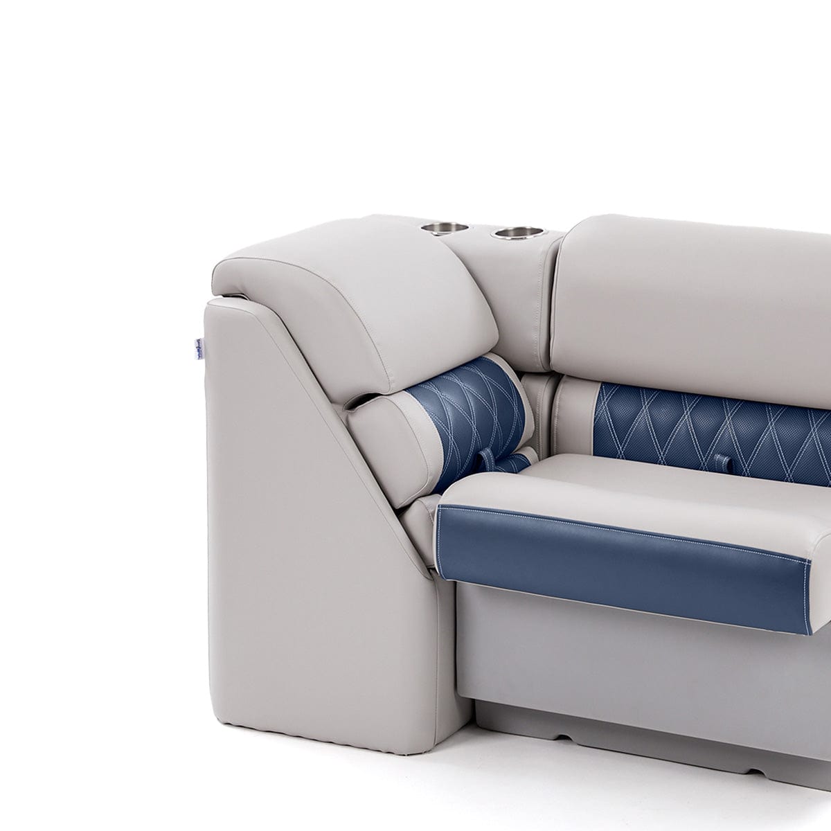 DeckMate Luxury Lean Back Seat attached #color_navy & gray