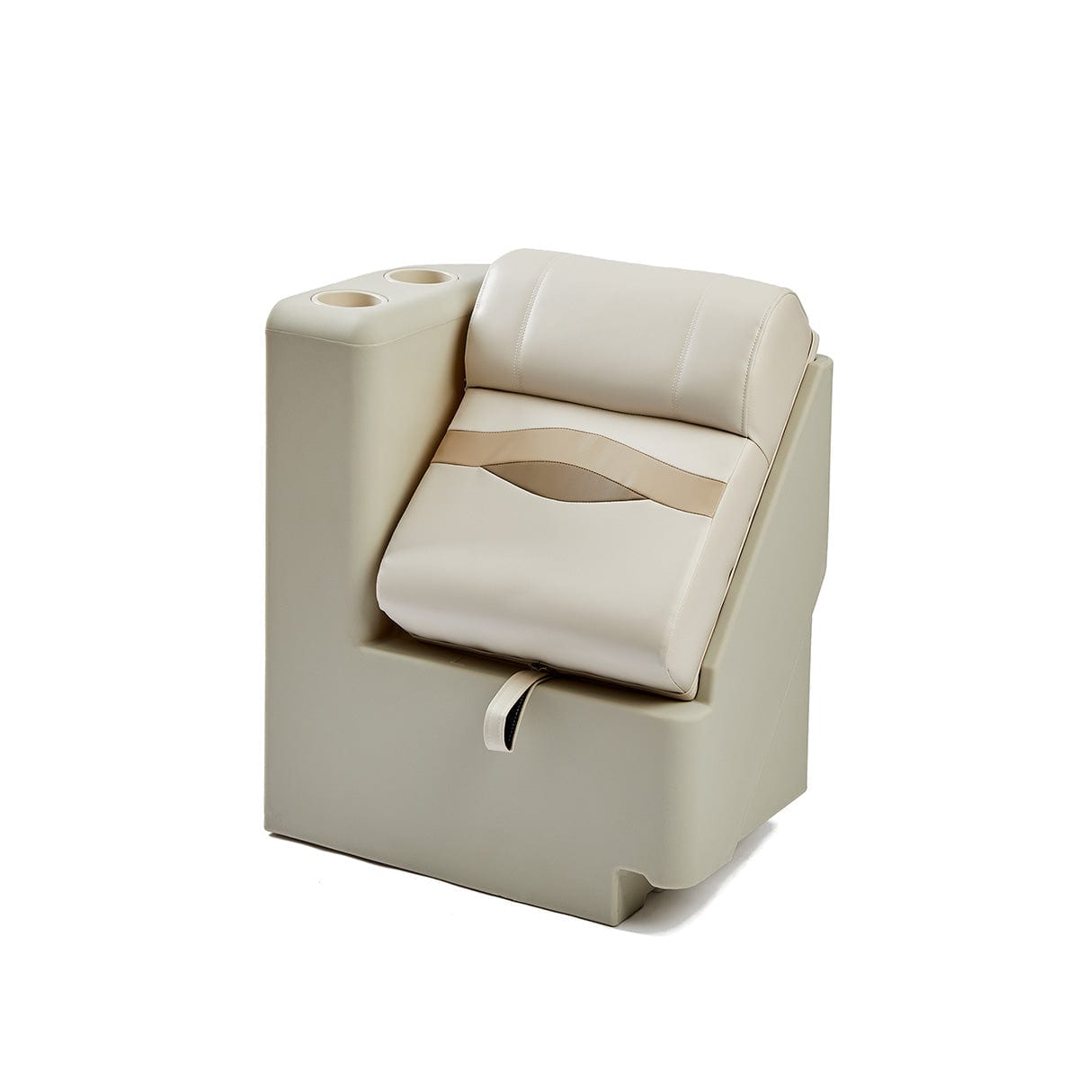 Pontoon Boat Lean Back Seat #color_ivory, tan & beige