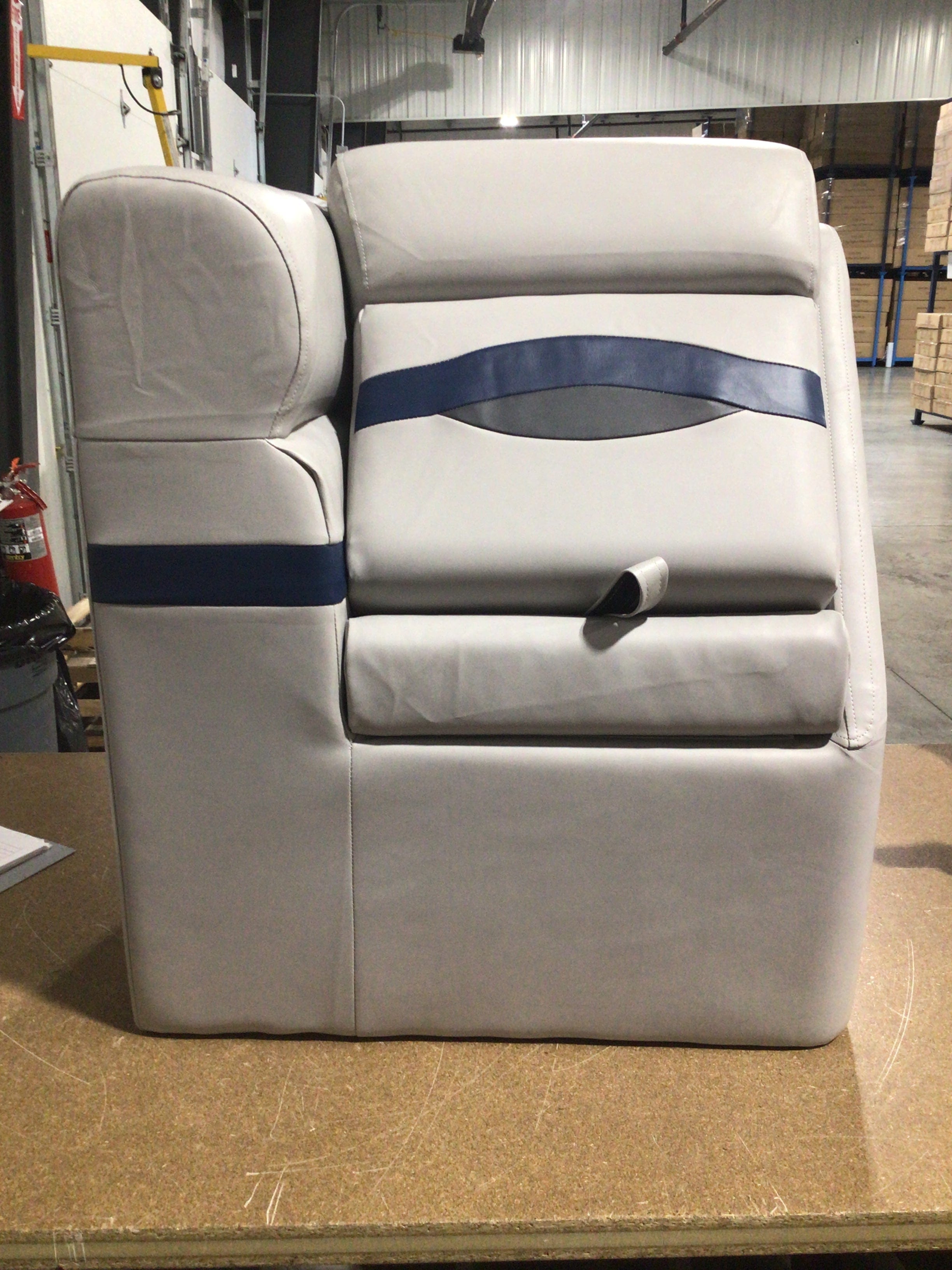 CLEARANCE ITEM CL-A714 | Premium Full Upholstered Left Lean Back Pontoon Seats | PLLB-300