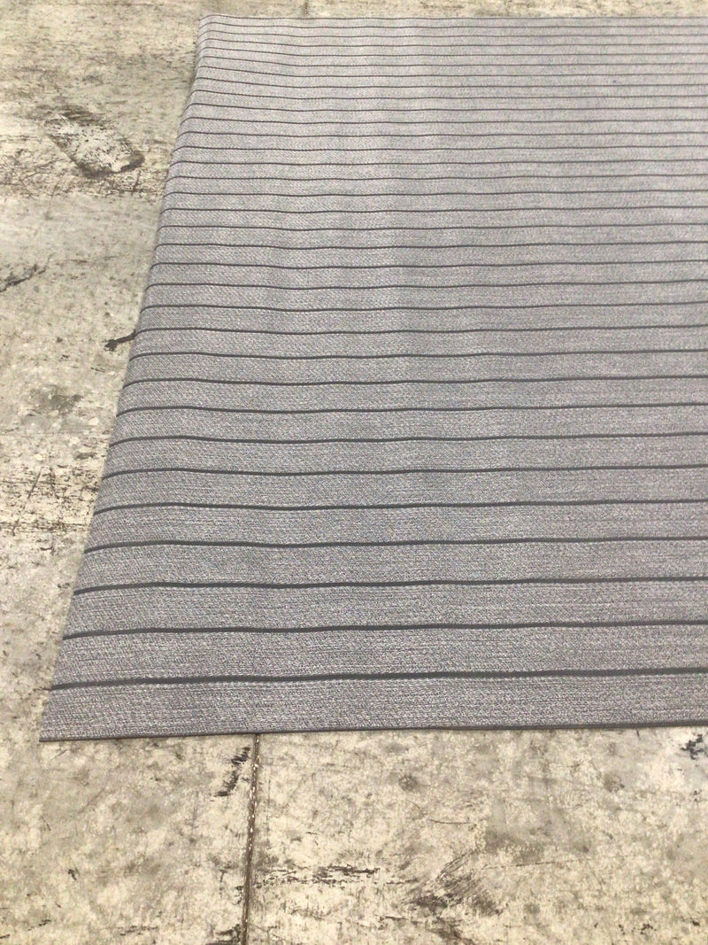 CLEARANCE ITEM CL-F36 | Gray Teak Woven Vinyl Pontoon Flooring (8.5'x16') | DMTK-Gray