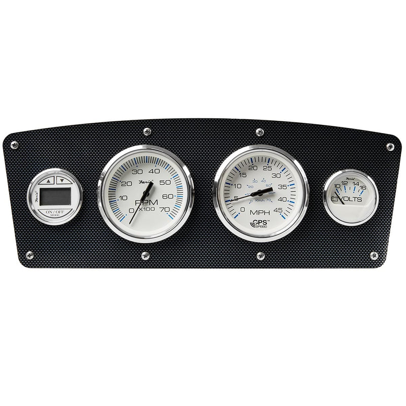 DeckMate Pontoon Console carbon panel gauges 