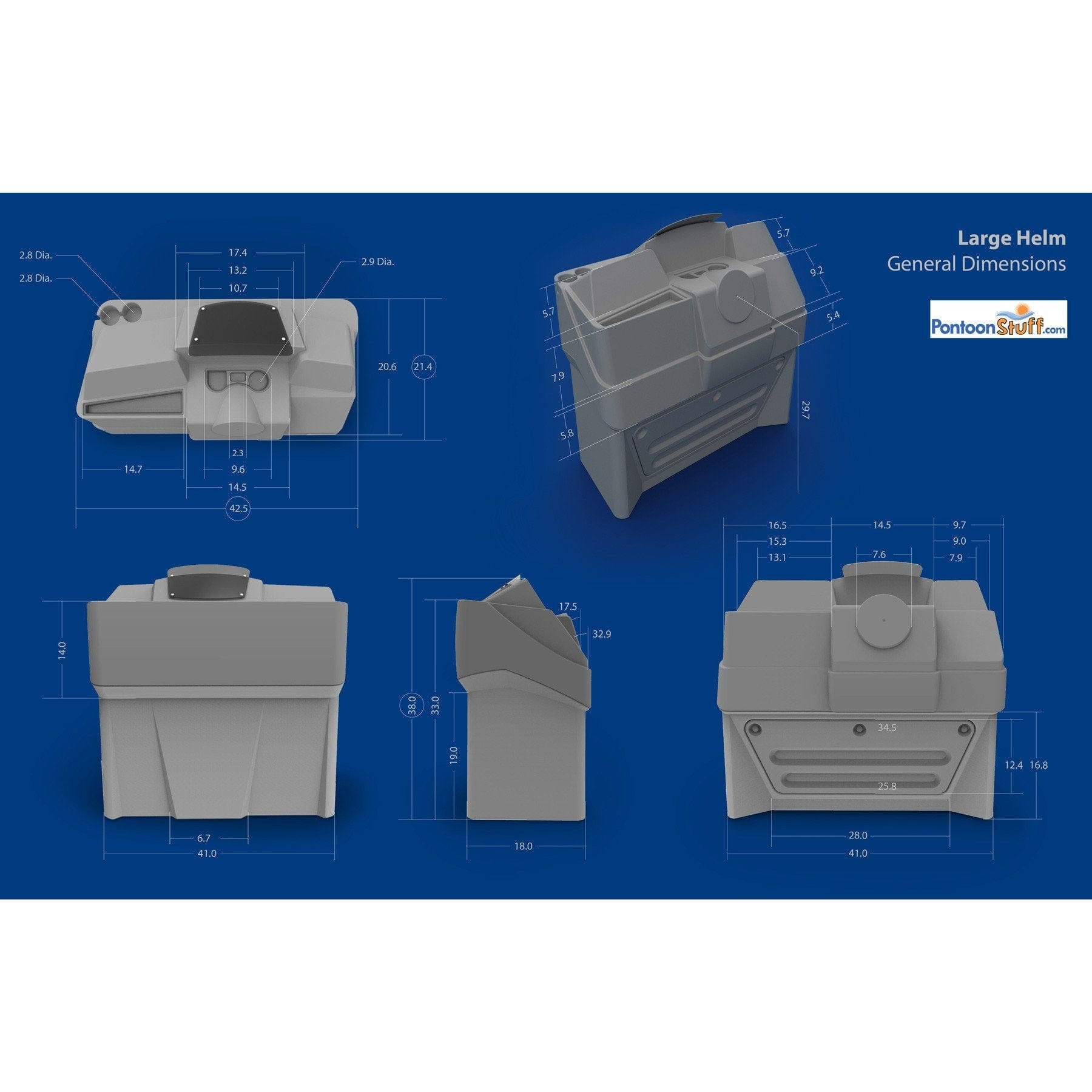 Pontoon Boat Steering Console