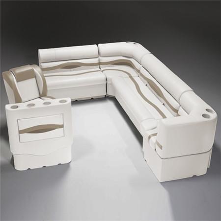 Ivory, Tan & Beige Pontoon Boat Seats