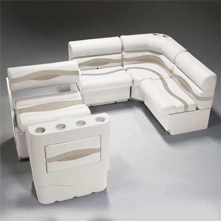 Ivory, Tan & Beige Pontoon Boat Seats