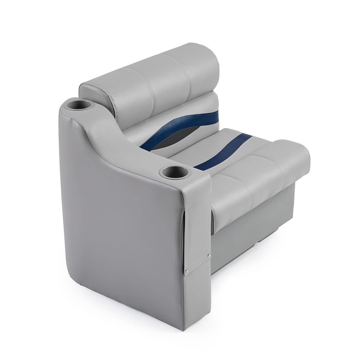 DeckMate Pontoon Boat Armrest with bench #color_gray