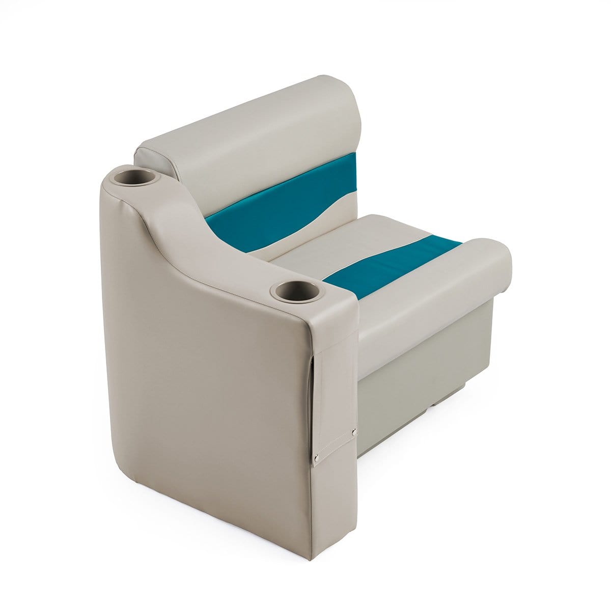 DeckMate Classic Pontoon Boat Armrest with bench #color_ivory