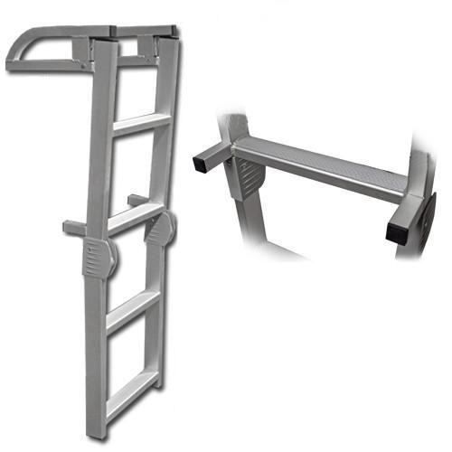 DeckMate Heavy Duty Folding Pontoon Boat Ladder 