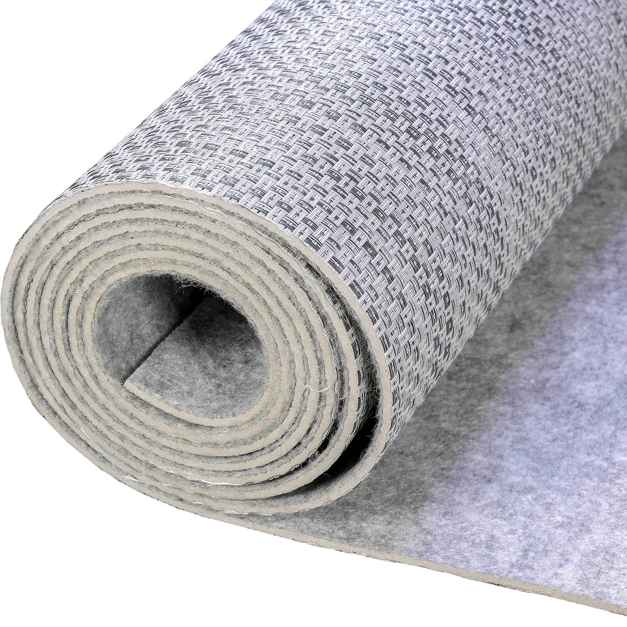 DeckMate Woven Vinyl Flooring Sample roll #color_gray