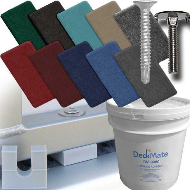 DeckMate 20oz Pontoon Carpet Kit materials