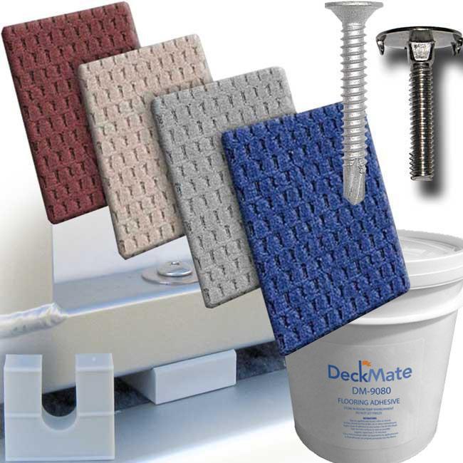 DeckMate Luxury 28oz Pontoon Boat Carpet Kit materials