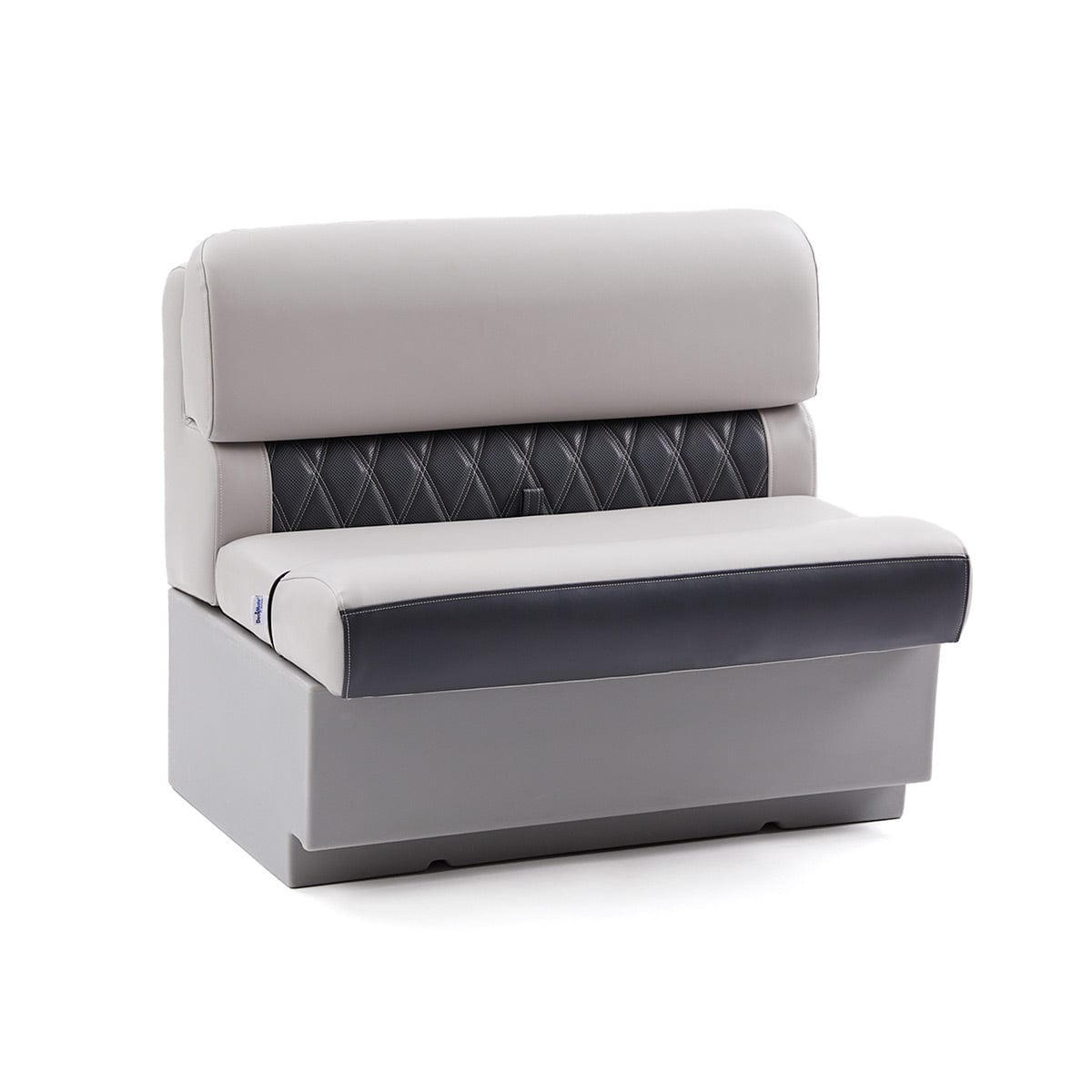 DeckMate Luxury Pontoon Bench Seat #color_charcoal & gray