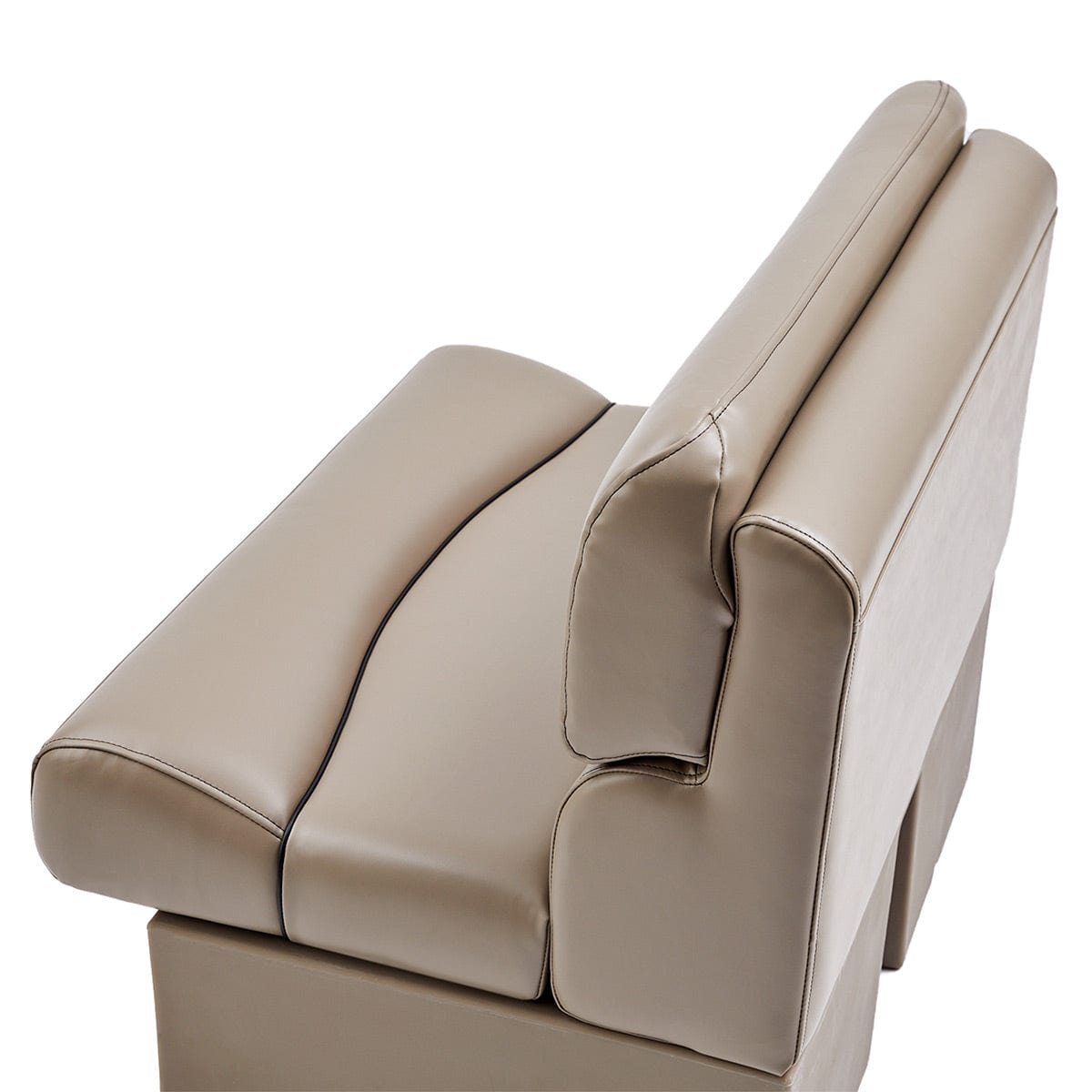 DeckMate Luxury Pontoon Bench Seat top down #color_tan & beige