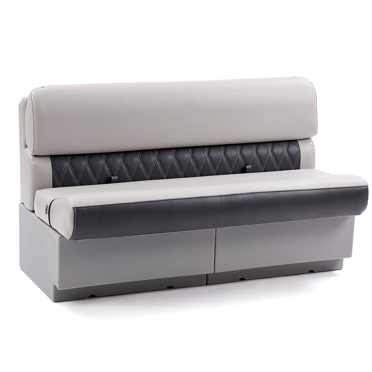 DeckMate Luxury Boat Bench #color_charcoal & gray