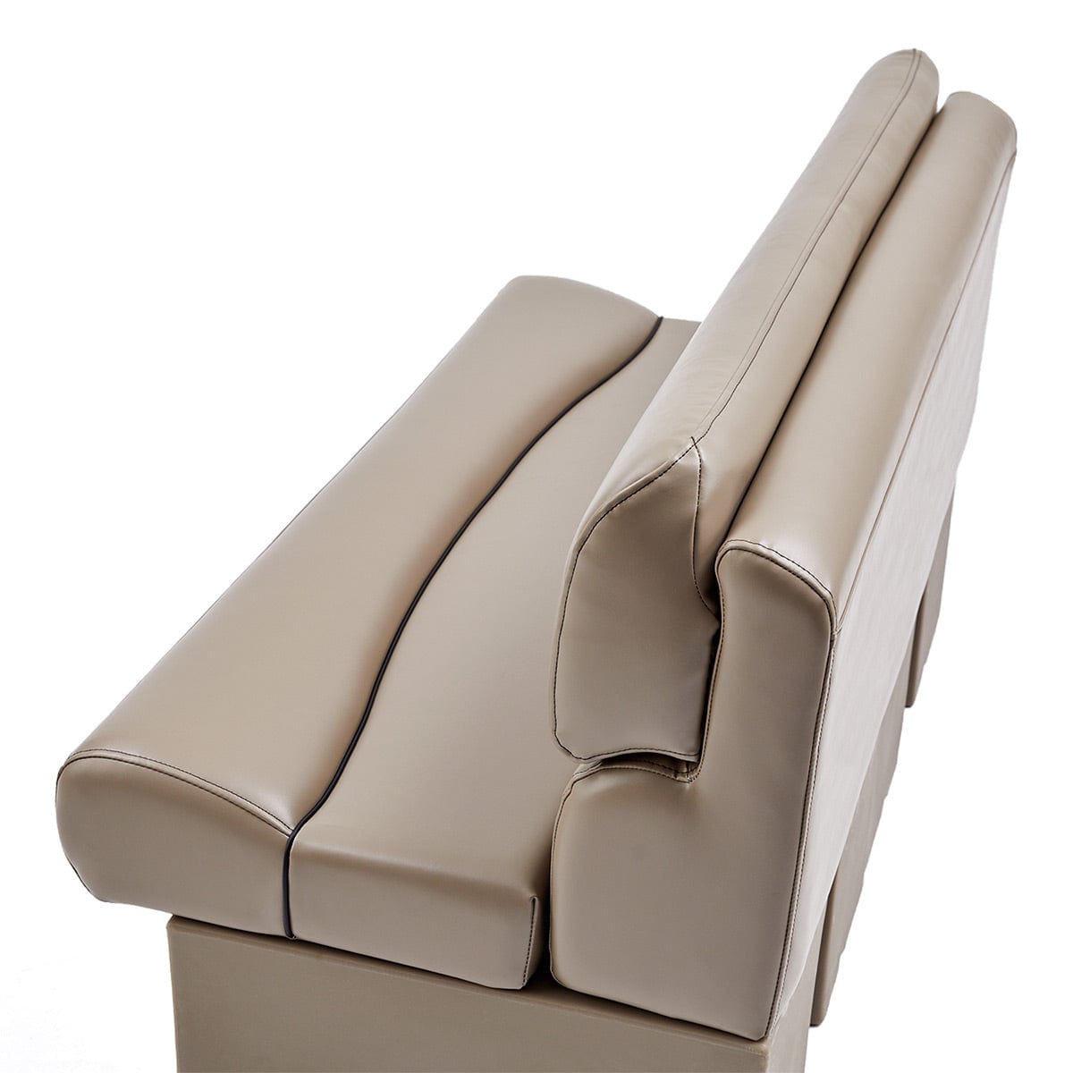 DeckMate Luxury Boat Bench top down #color_tan & beige