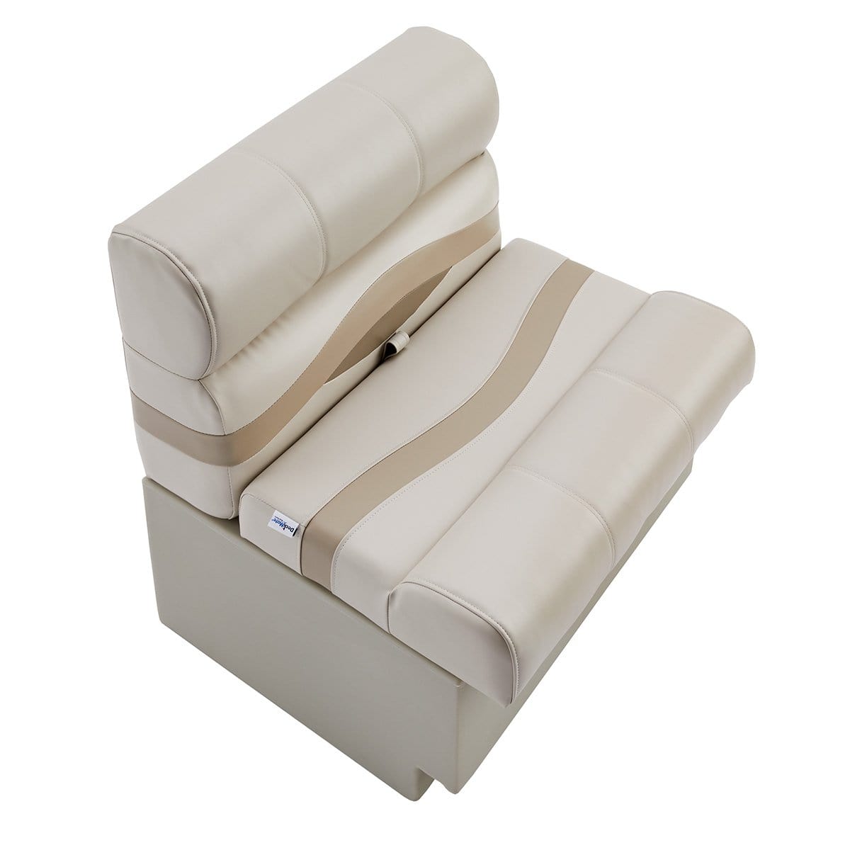 DeckMate Pontoon Bench top down Bench #color_ivory, tan & beige