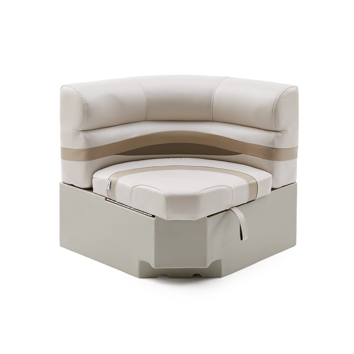 DeckMate Pontoon Bow Seat #color_ivory, tan & beige