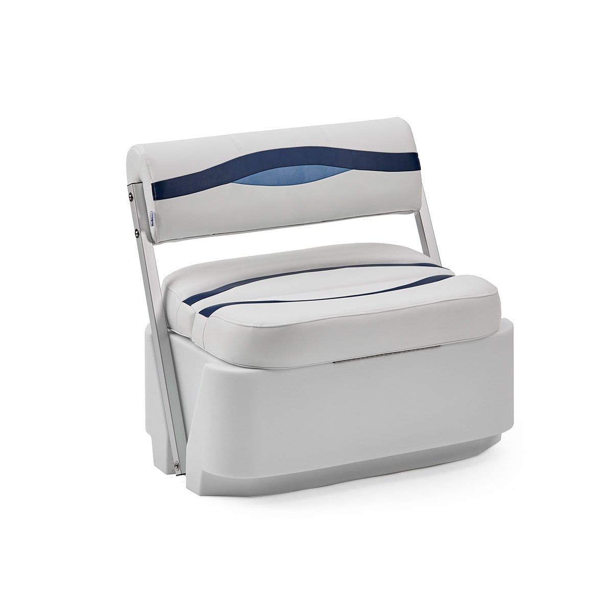 DeckMate Pontoon Flip Flop Seat #color_white, blue & light blue