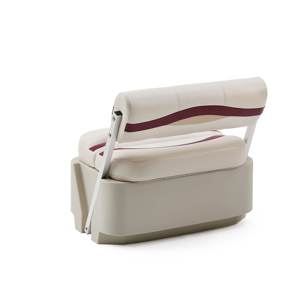 DeckMate Pontoon Flip Flop Seat back #color_ivory, burgundy & tan