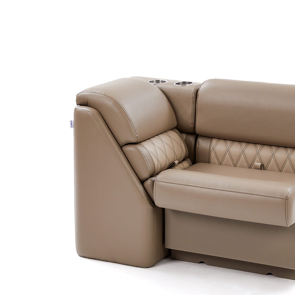 DeckMate Luxury Lean Back Seat attached #color_tan & beige