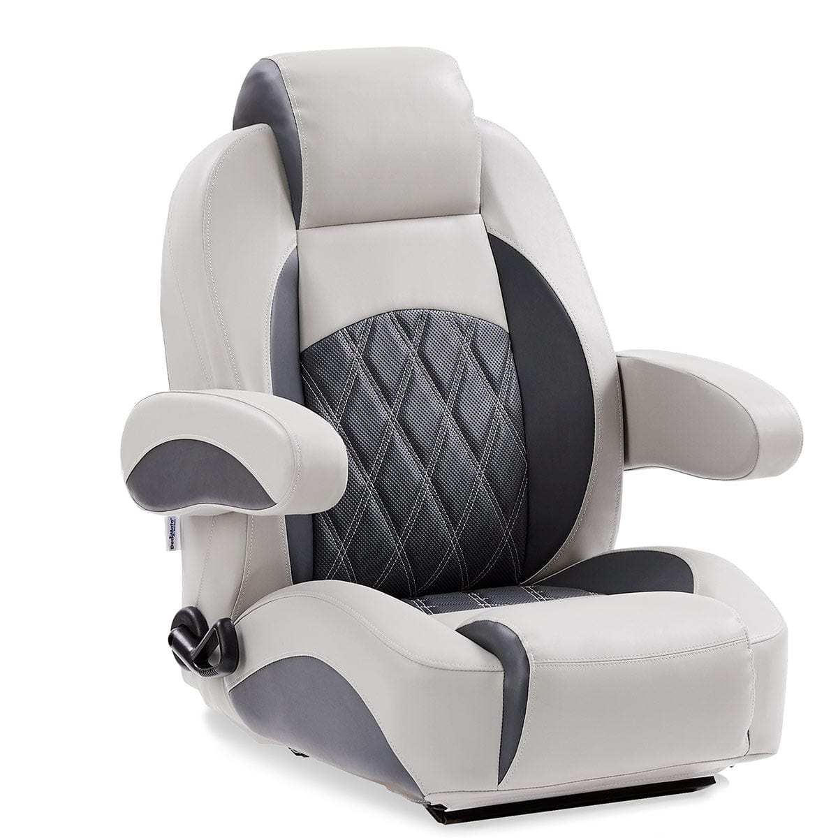 DeckMate Luxury Command Chair #color_charcoal & gray