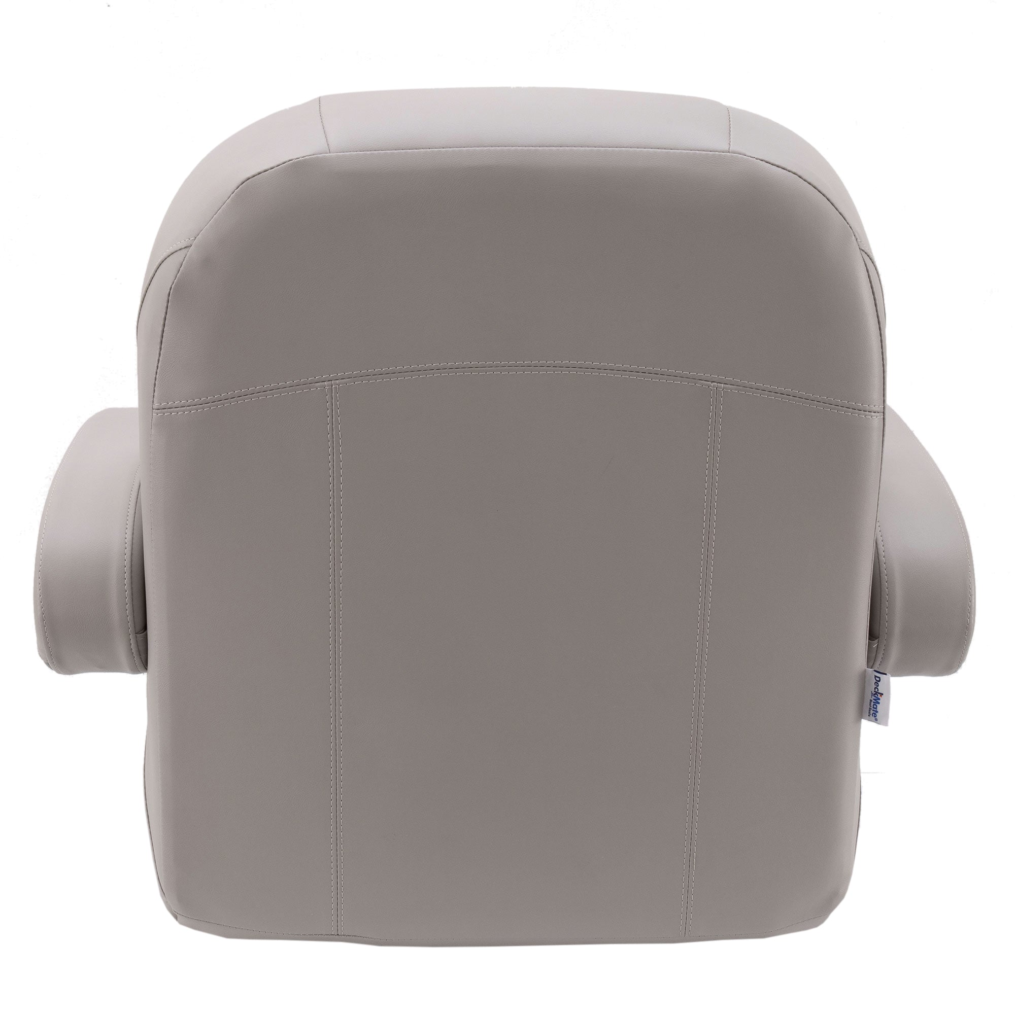 DeckMate Luxury Low Back Helm Chair back #color_charcoal & gray