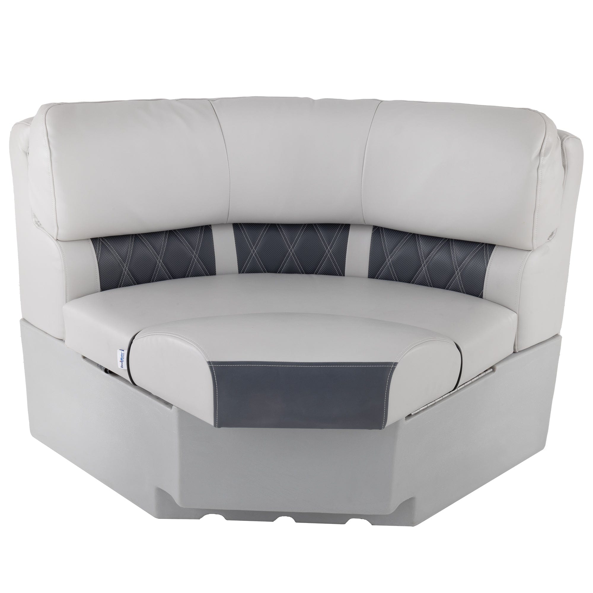 DeckMate Luxury Radius Corner Seat #color_charcoal & gray