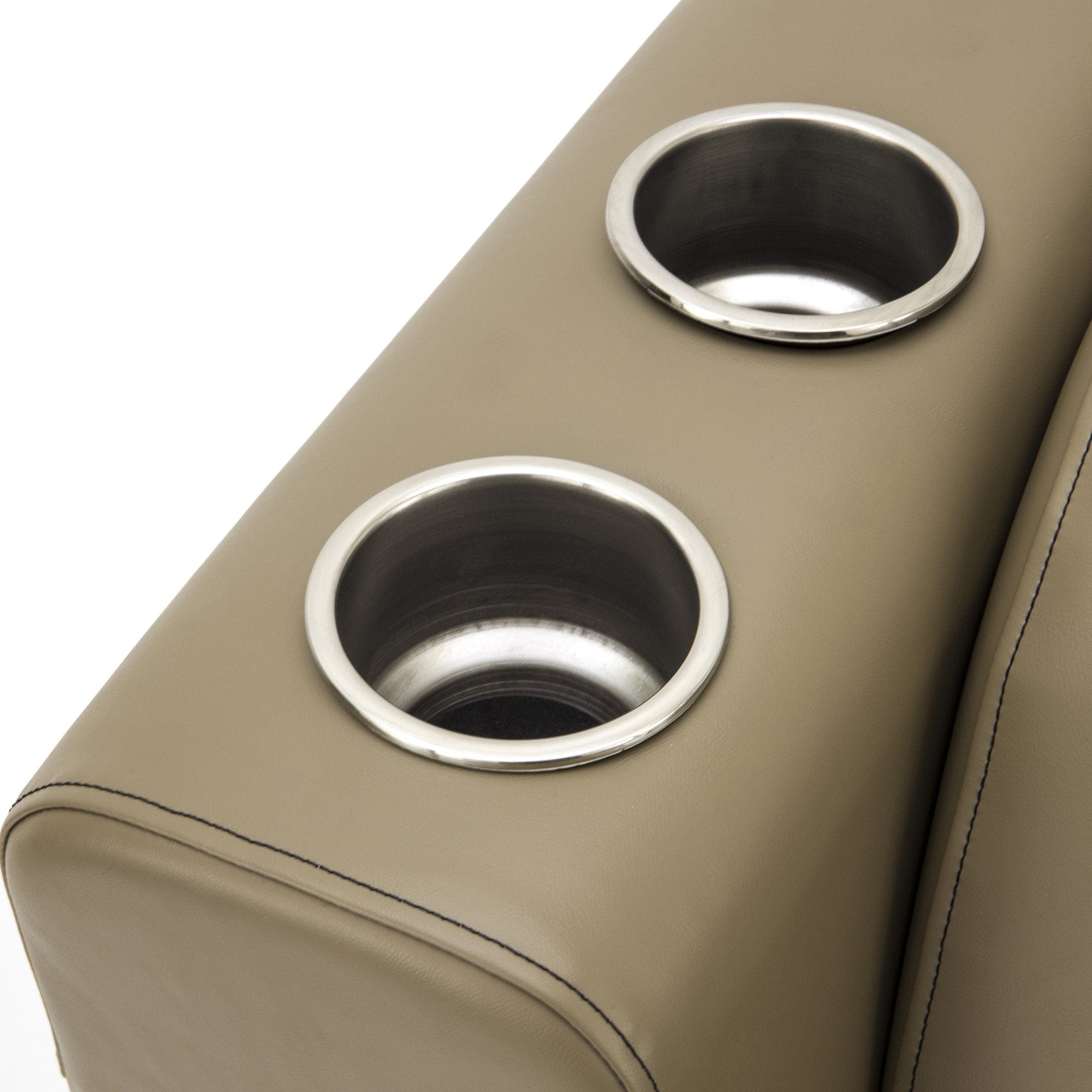 DeckMate Luxury Pontoon Lean Back cupholders  #color_tan & beige