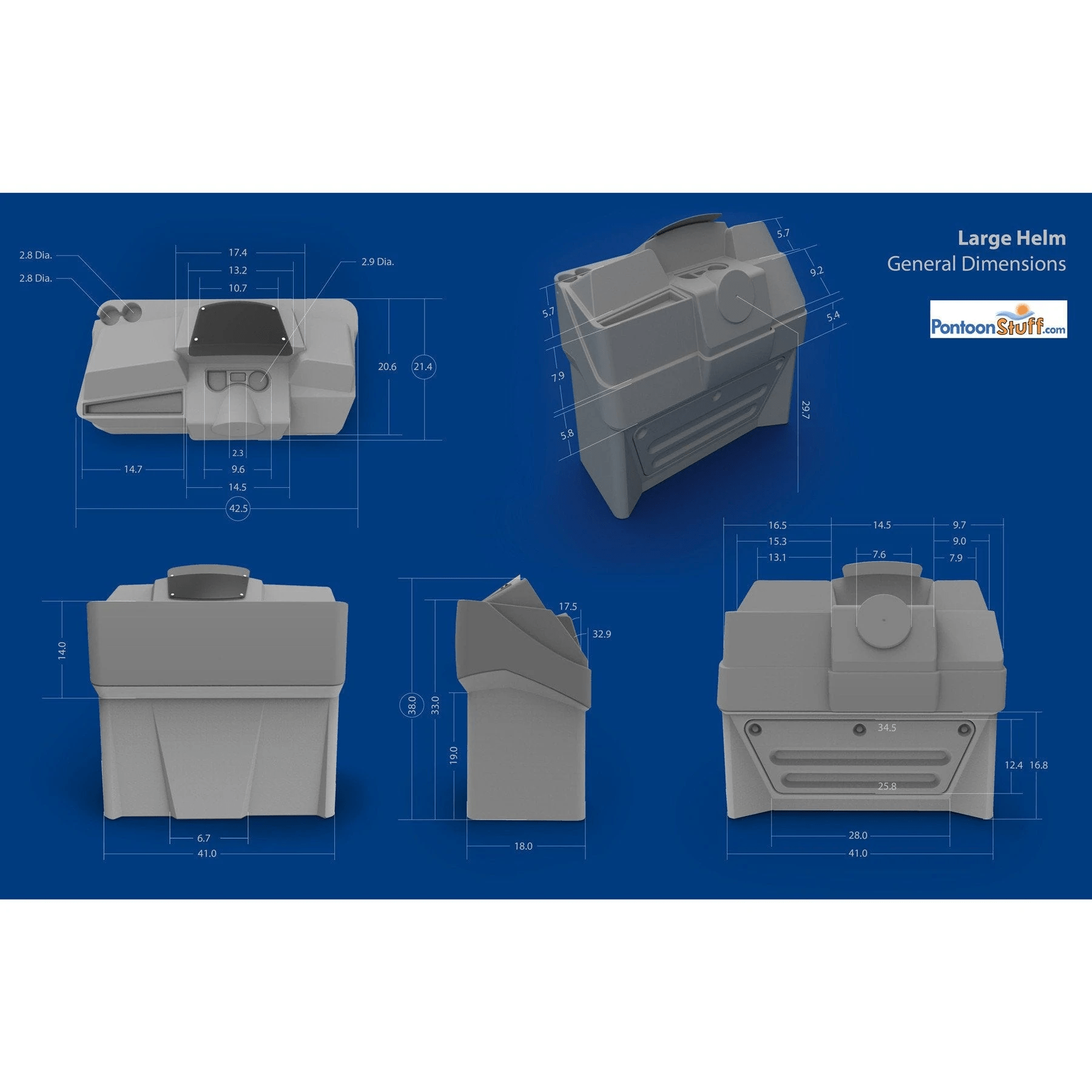 Large Pontoon Console