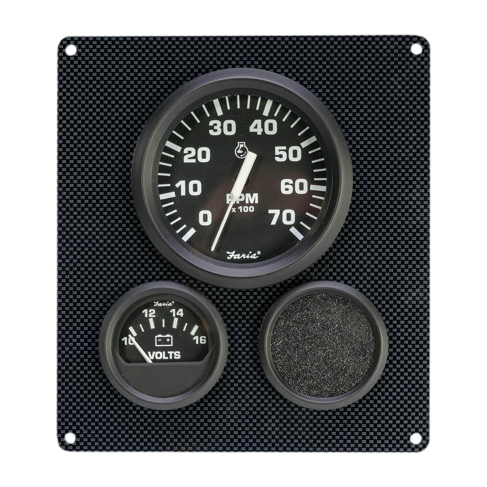 DeckMate Pontoon Gauge Panel Carbon Fiber