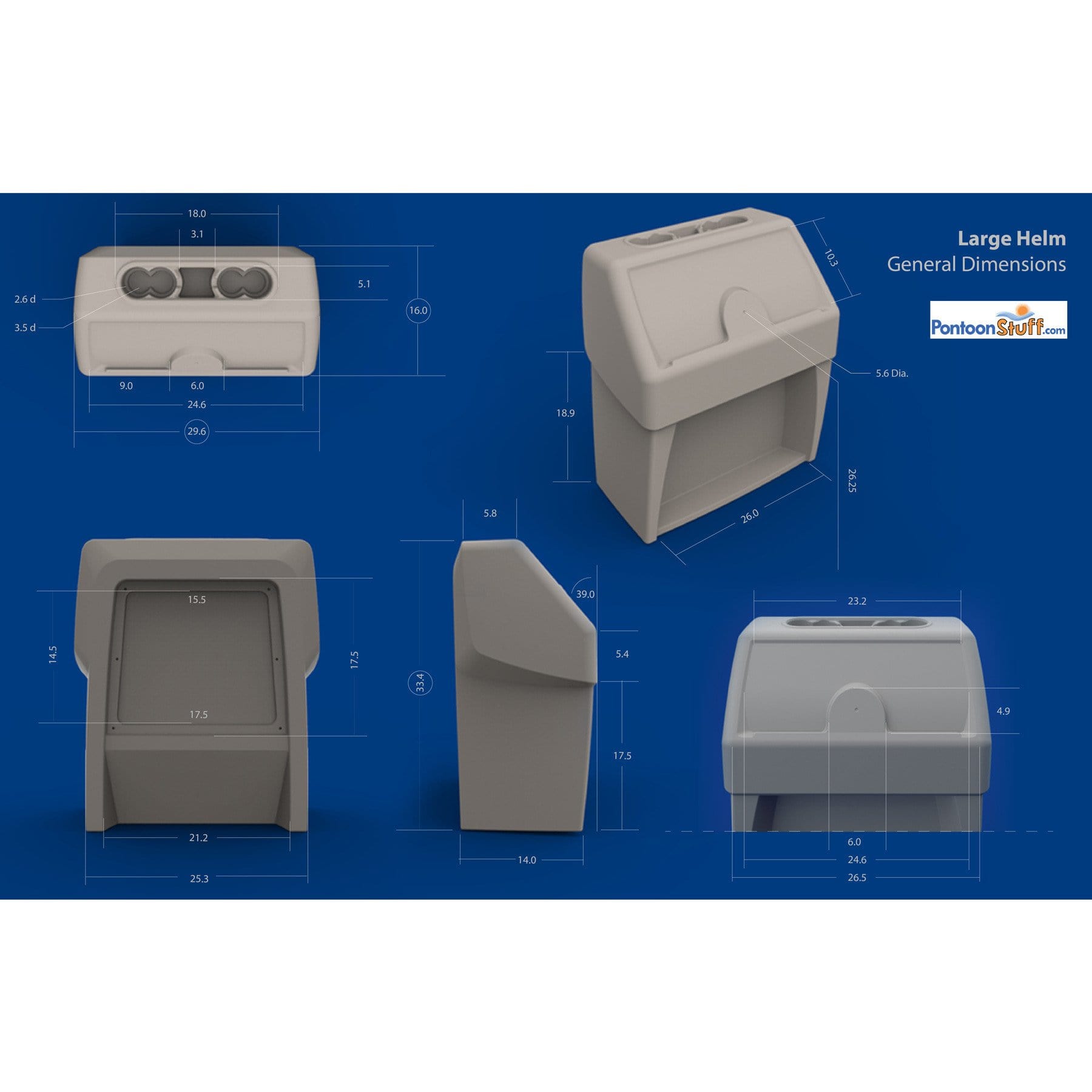 Pontoon Boat Console Spec Sheet