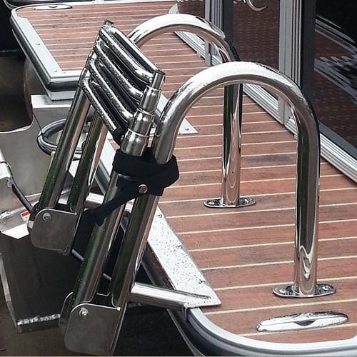 DeckMate Heavy Duty Stern Entry Pontoon Ladder rear 