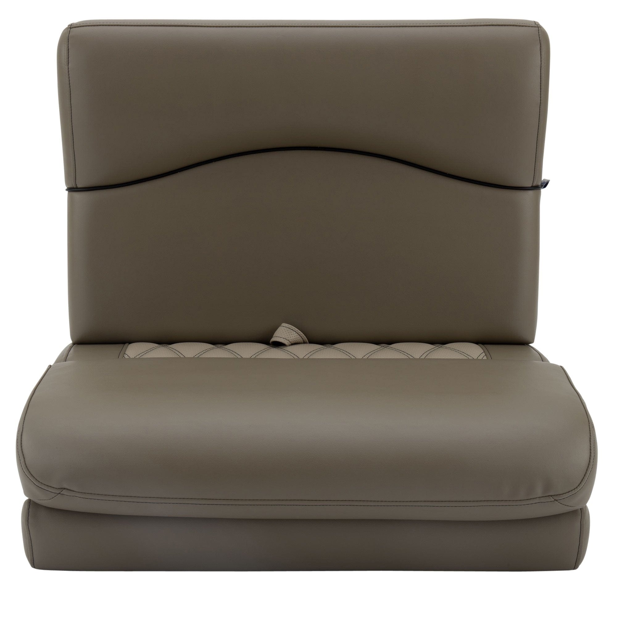 DeckMate Luxury Pontoon Bench face #color_tan & beige