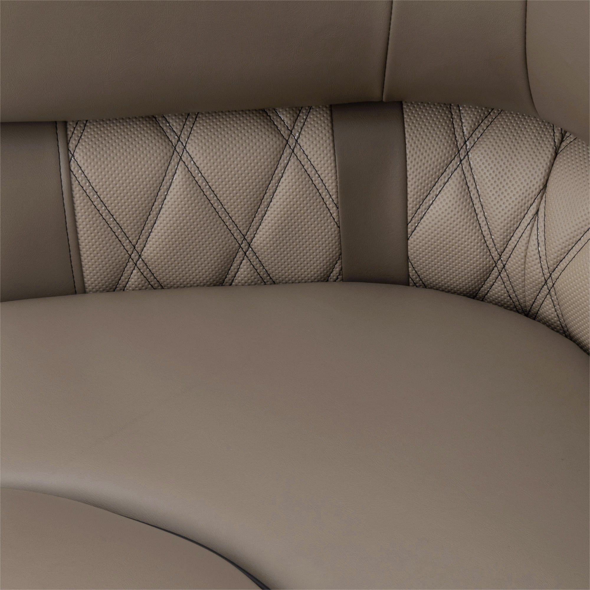 DeckMate Luxury Corner Seat detail #color_tan & beige