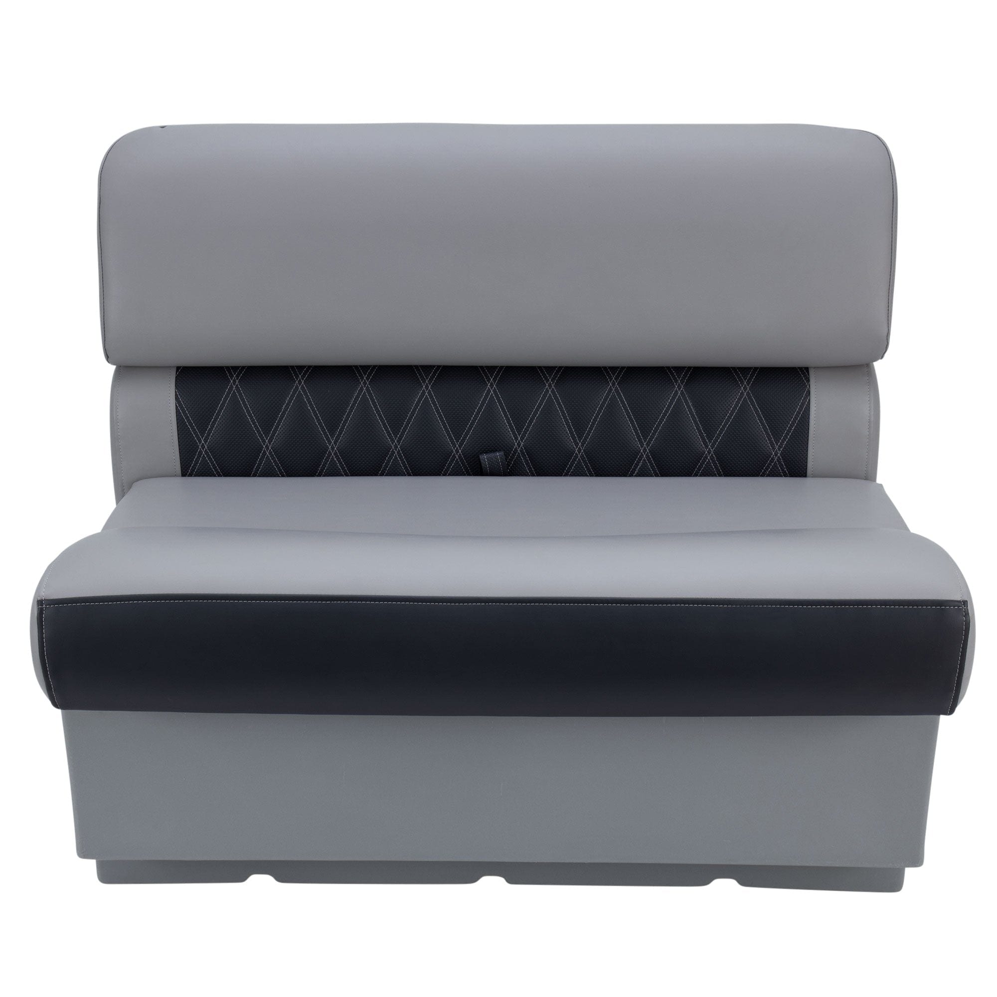 DeckMate Luxury Pontoon Bench Seat direct #color_charcoal & gray