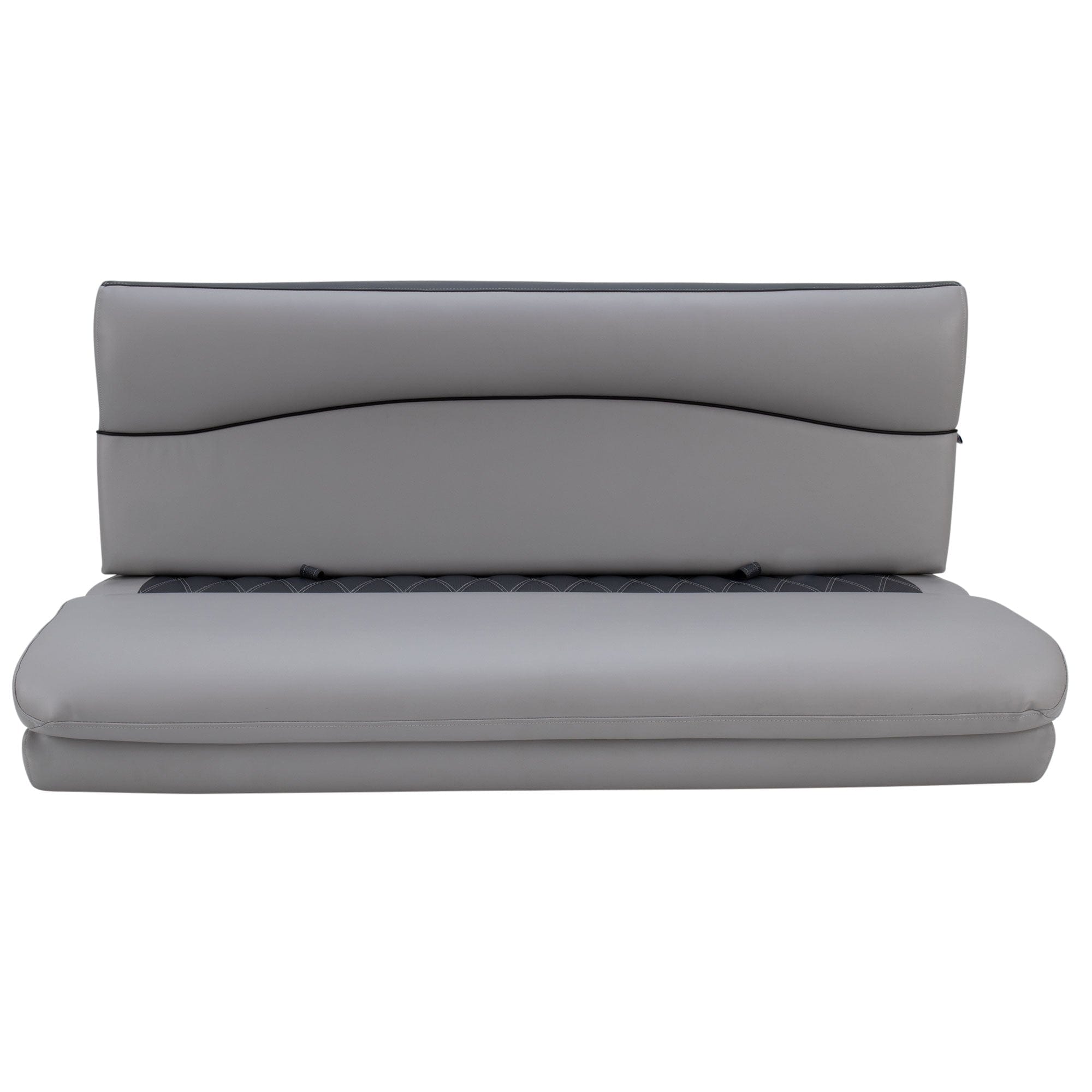 DeckMate Luxury Boat Bench cushion #color_charcoal & gray